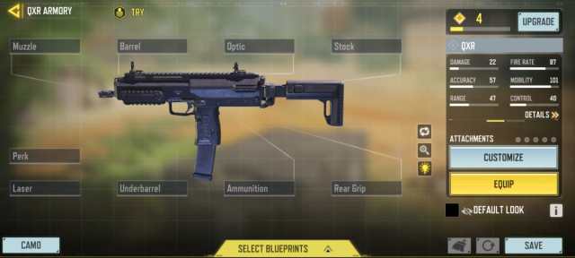 best qxr loadout in cod mobile