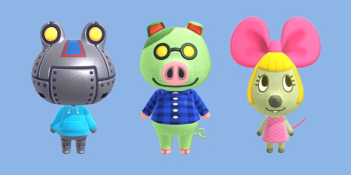 Ribbot, Cobb and Penelope in Animal Crossing Pocket Camp