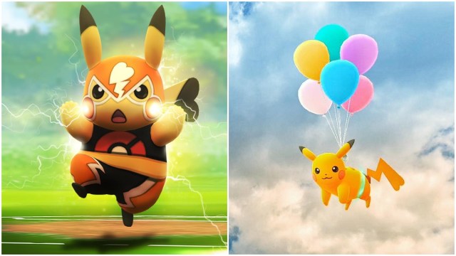 special versions of pikachu in pokemon go