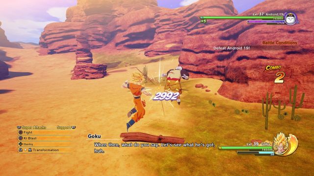Dragon Ball Z Kakarot - Goku & Vegeta vs Android 19 Boss Battle Gameplay  (Full Fight) 