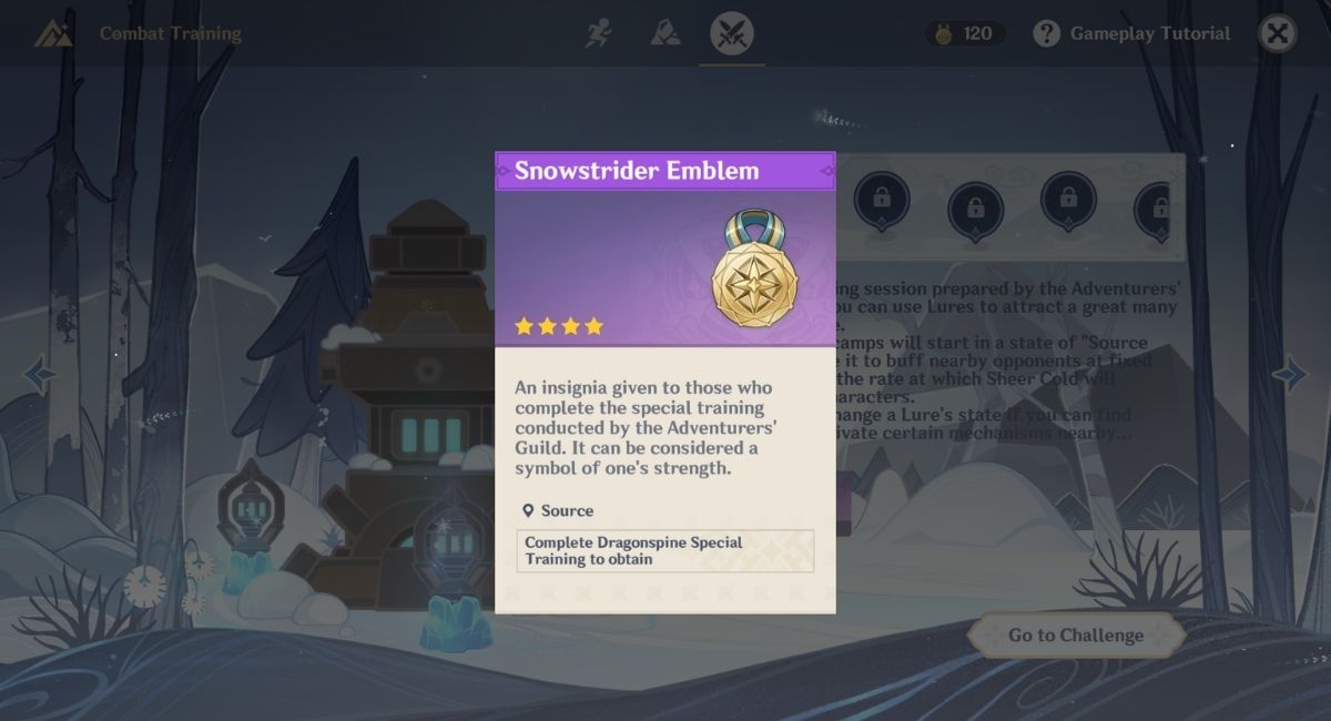 Genshin Impact Snowstrider Emblem