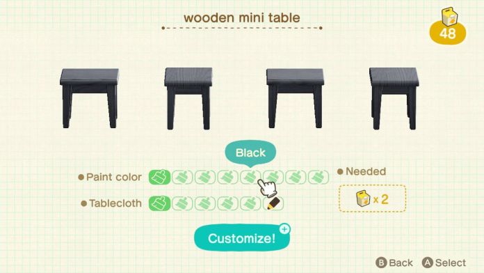 Animal Crossing: New Horizons Furniture Customization Guide