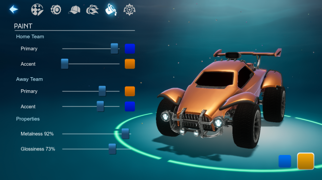 rocket league paint job