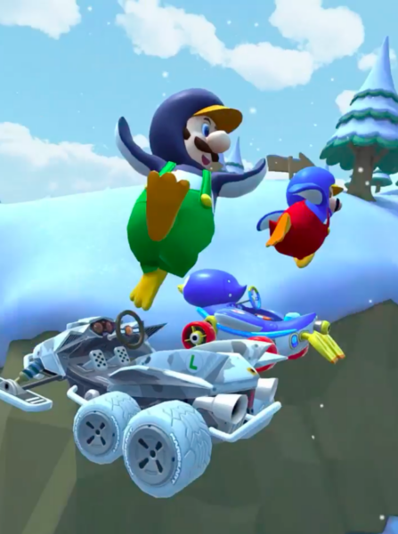 Penguin Luigi mario kart tour