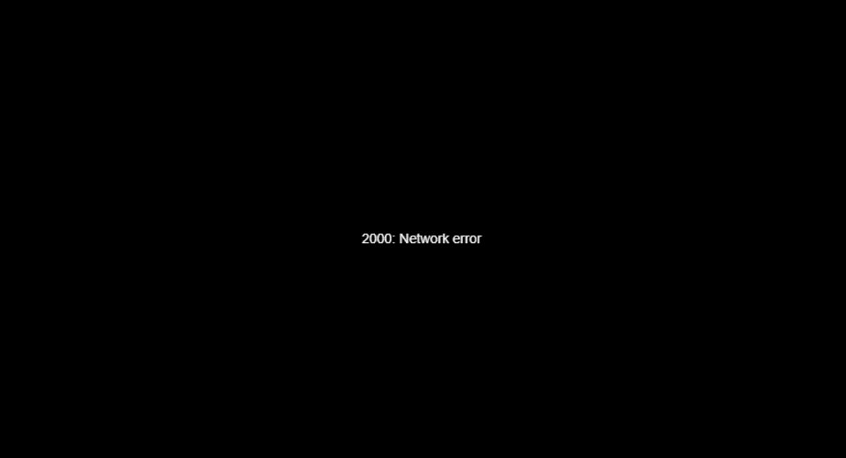Twitch Network Error 2000