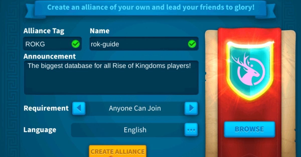 How to Create Alliance in Rise of Kingdoms - Touch, Tap, Play