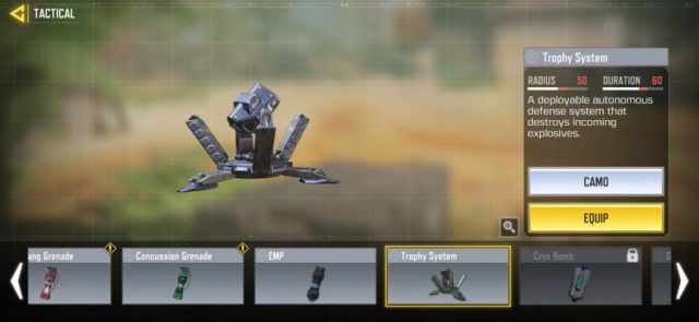 how to use trophy system in codm