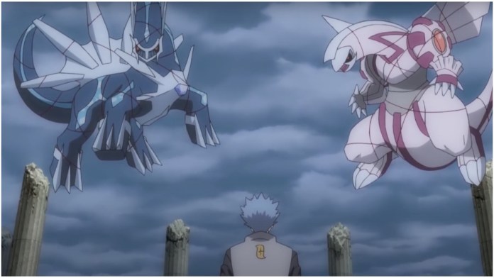 dialga and palkia from pokemon chained up
