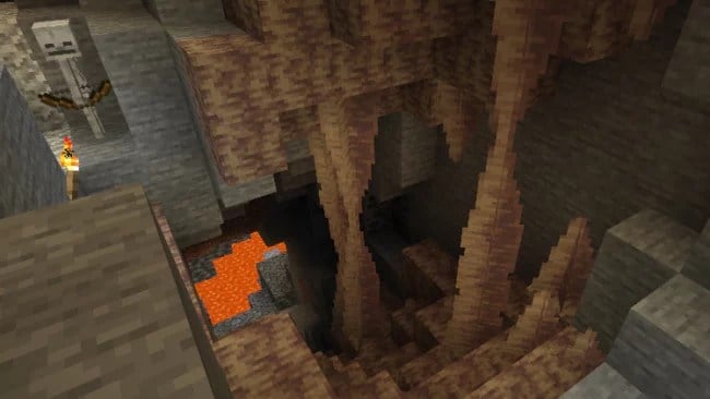 Minecraft Dripstone Caves location