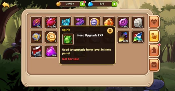 How to get Gold and Spirit Points in Idle Heroes