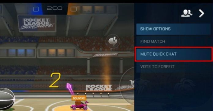 How to Mute Quick Chat in Rocket League Sideswipe