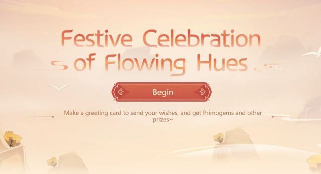 Genshin Impact Festive Celebration of Flowing Hues Event Guide