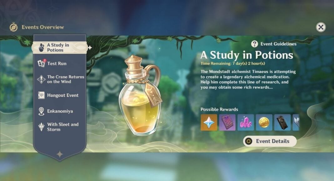 Genshin Impact Study in Potions Event (1)