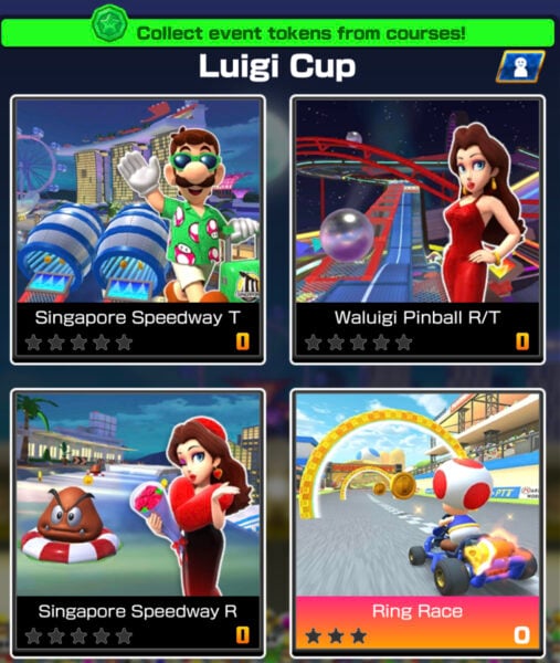Luigi Cup mario kart tour