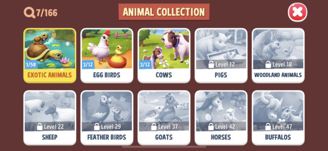 animal collection farmville 3 