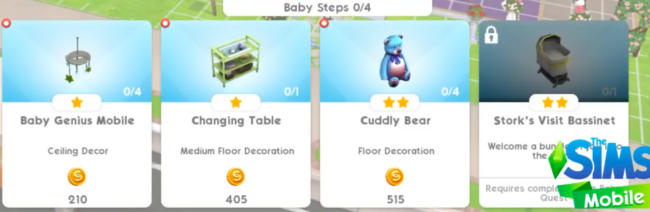 baby quest the sims mobile