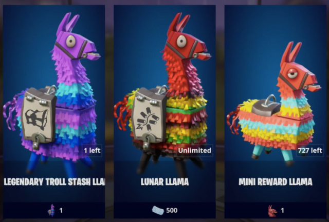 loot luna llama fortnite save the world