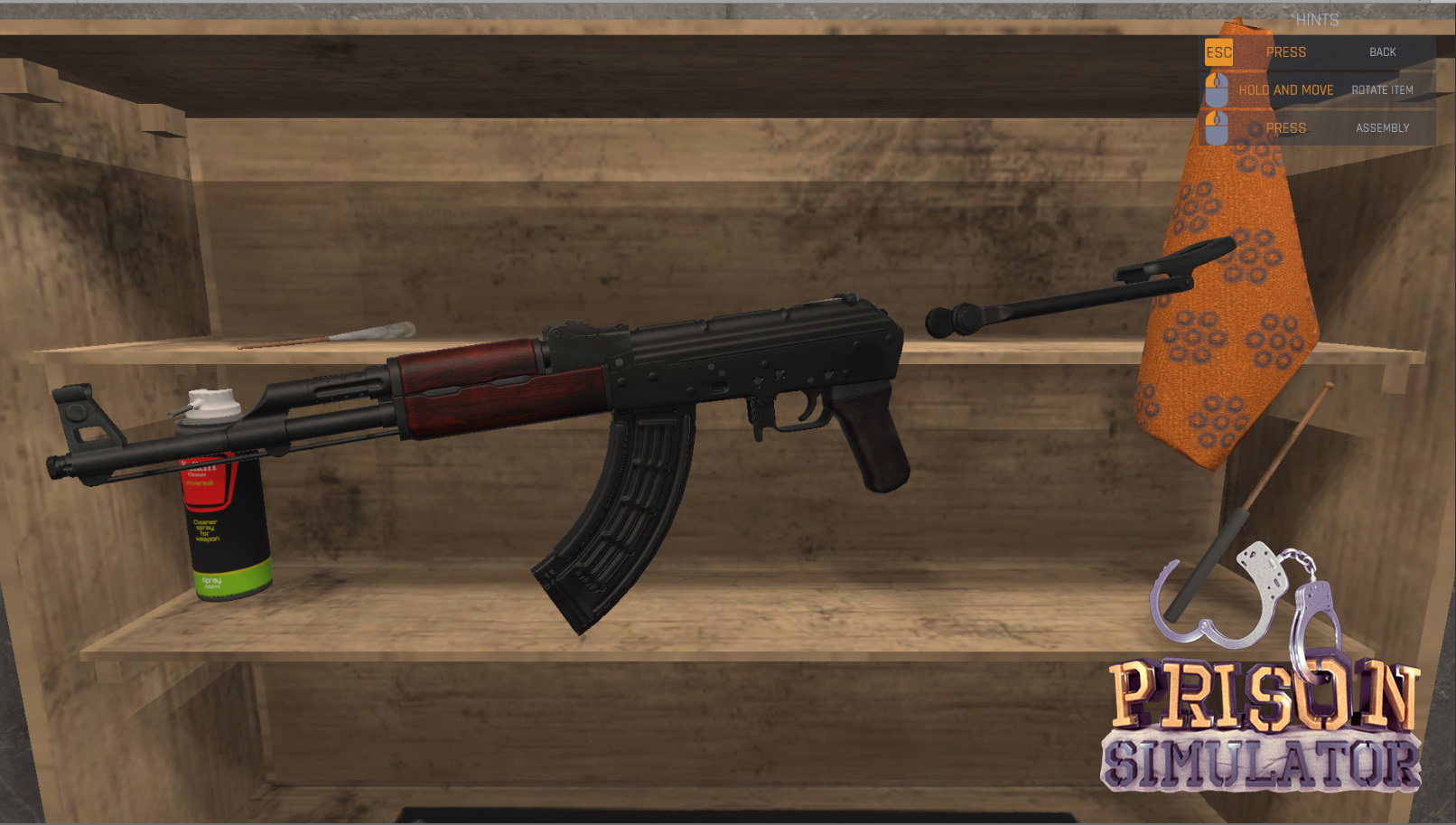 How to Clean a Gun in Prison Simulator