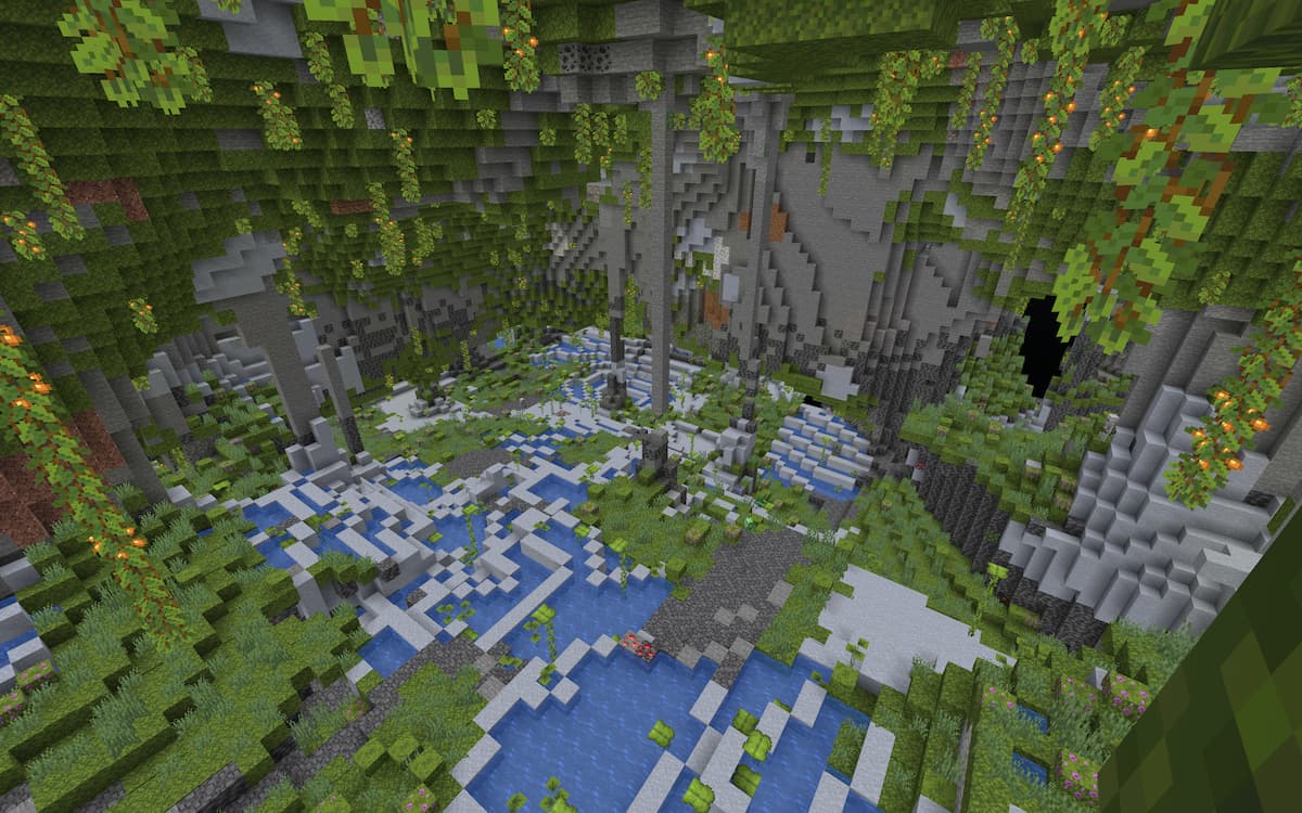 Where to find Lush Caves in Minecraft Bedrock Edition - Touch, Tap, Play