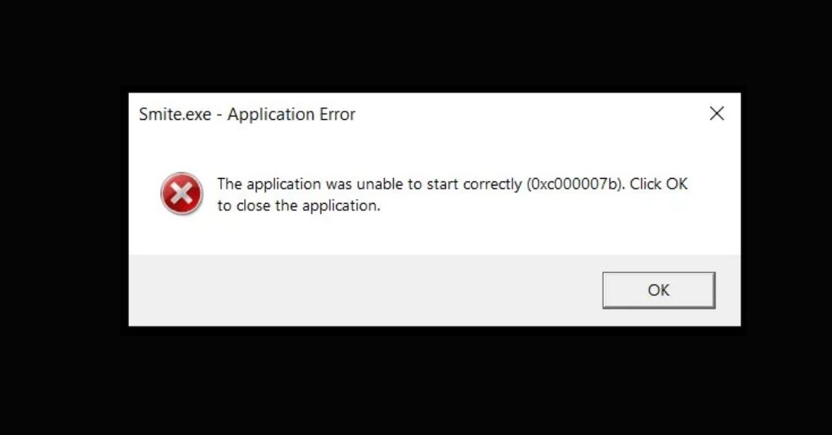 11 Home 0xc000007b s. Error GM. The application was unable