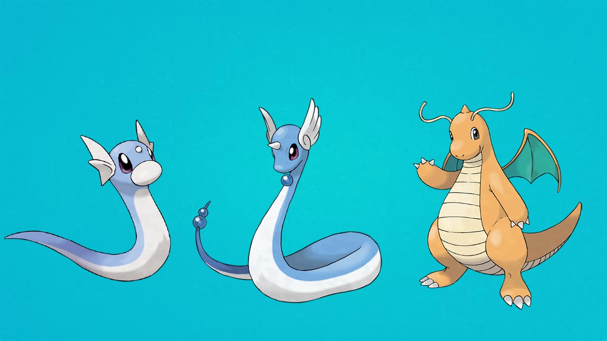 the dragonite line from pokemon