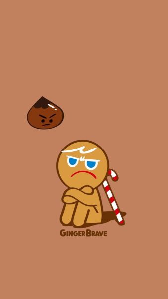 gingerbrave cookie wallpaper