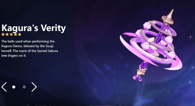 Genshin Impact 2.5 Kagura Verity