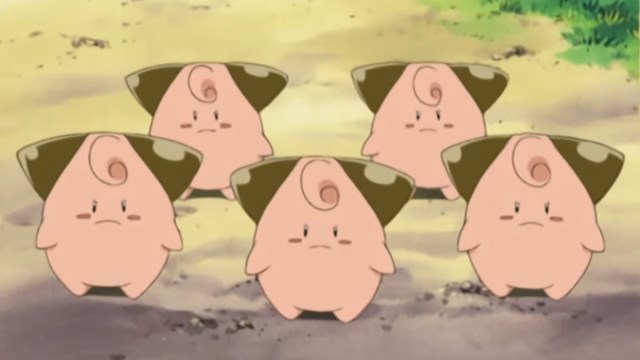 a group of cleffa from pokemon