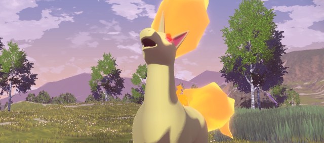 a roaring rapidash from pokemon legends arceus