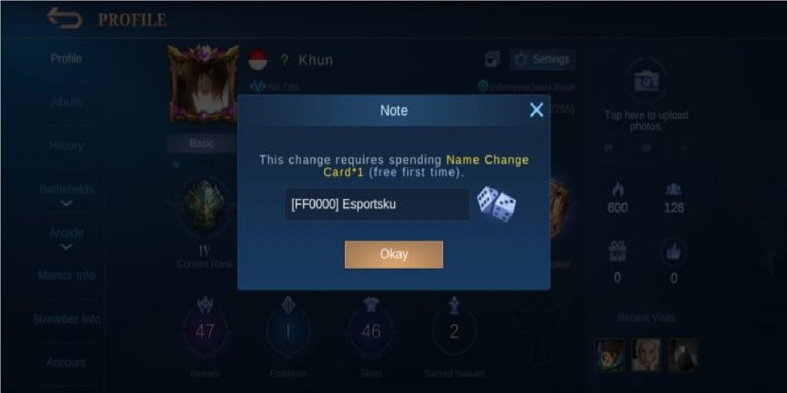 Colored Nickname in Mobile Legends: How to Make and Change a Nickname