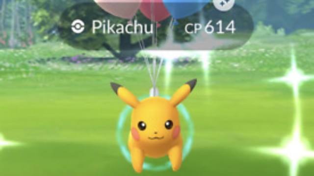 flying pikachu from pokemon go