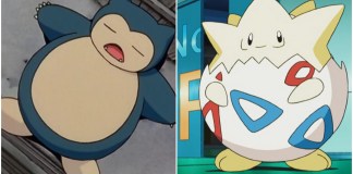 snorlax and togepi from pokemon