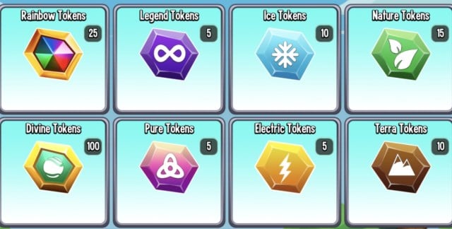 tokens in dragon city mobile