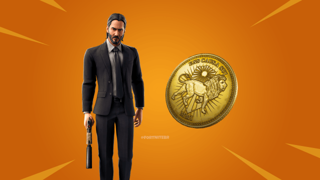 john wick and his coin fortnite skin