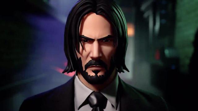 angry john wick face fortnite wallpaper