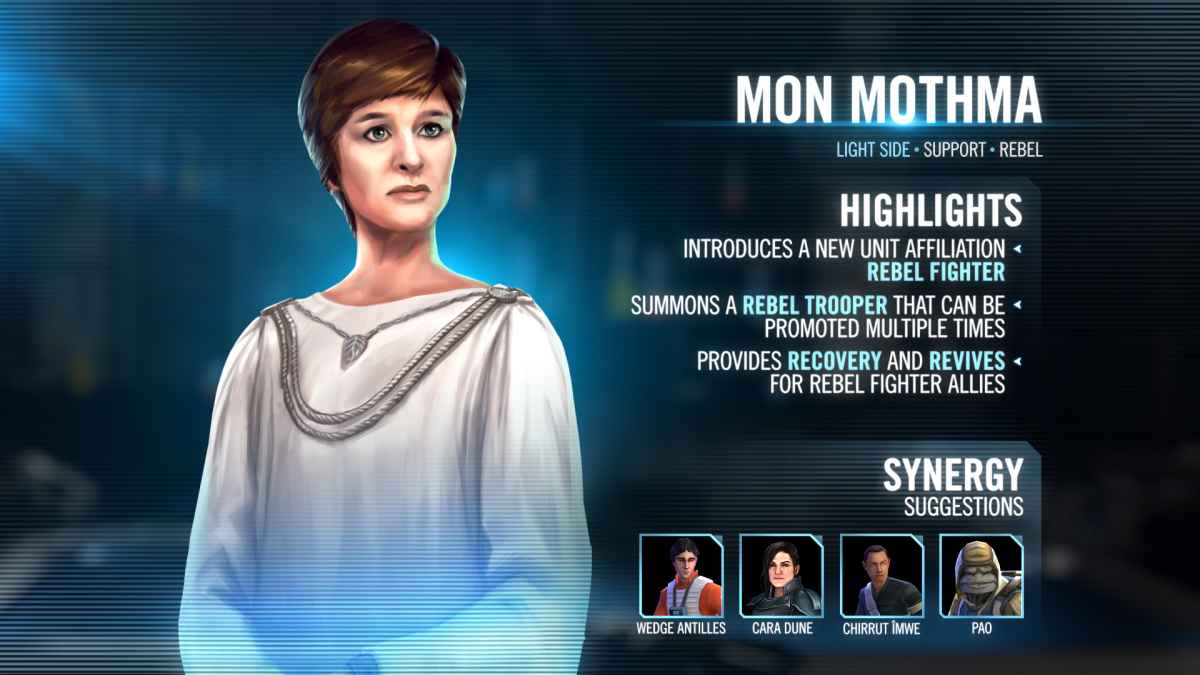 Best Counters for Mon Mothma in Star Wars: Galaxy of Heroes
