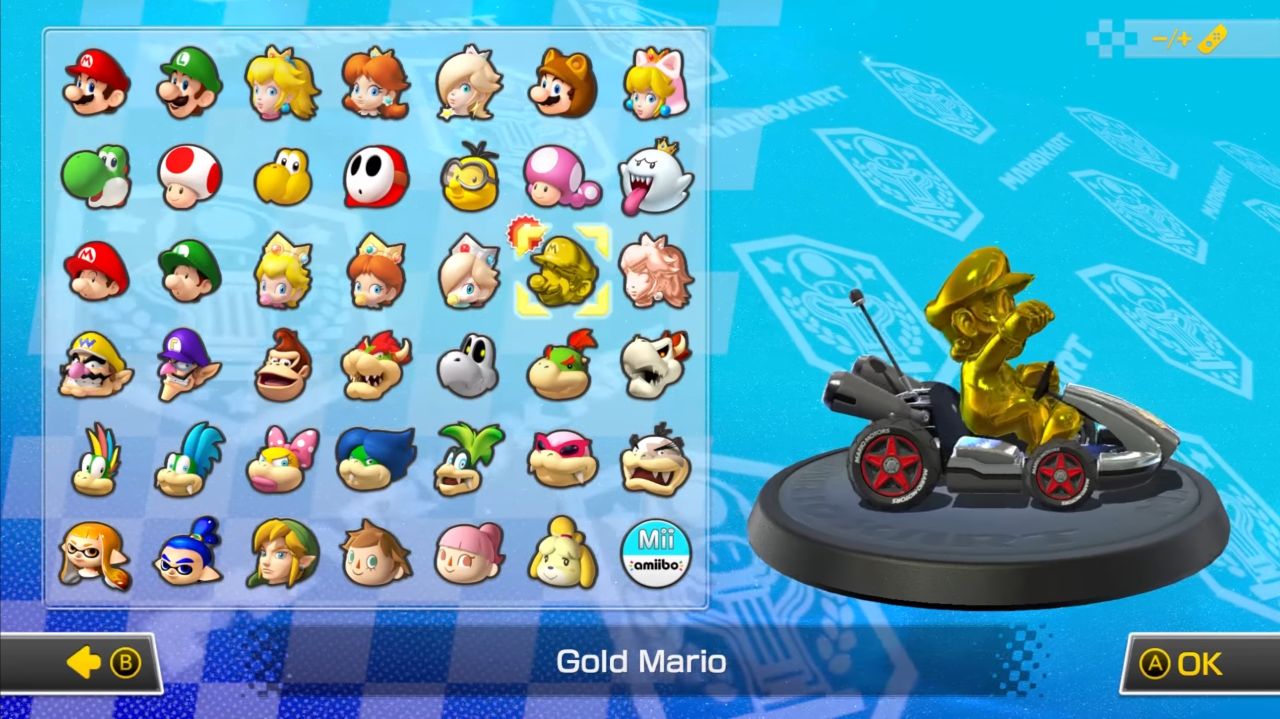 pic of mario kart 8 deluxe all characters unlocked