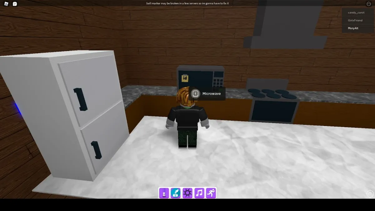 What is the Microwave code in Roblox Find the Markers?