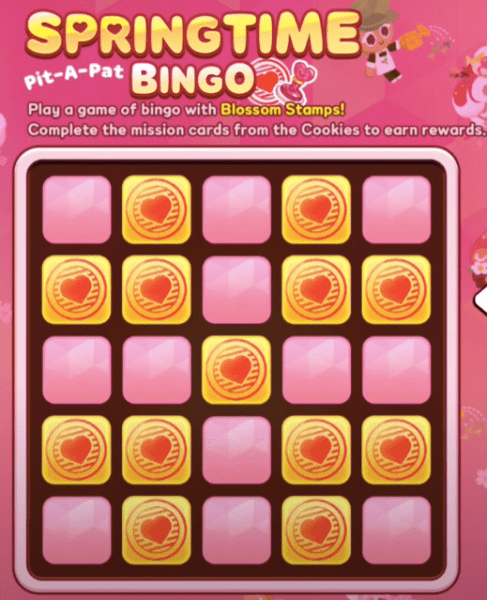 clover bingo card cookie run kingdom