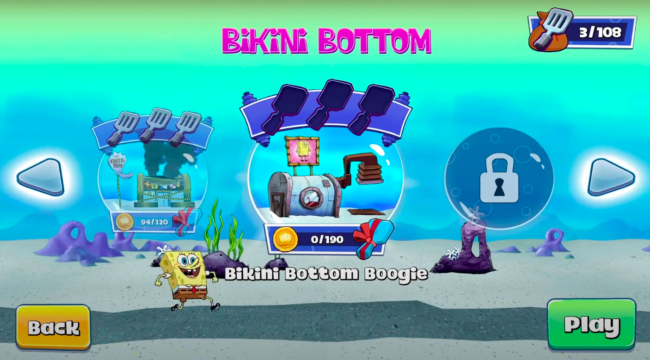 world 1 bikini bottom spongebob patty pursuit