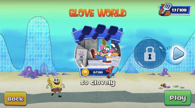 Glove world spongebob patty pursuit