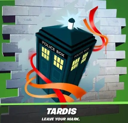 Fortnite Doctor Who Tardis Spray Code