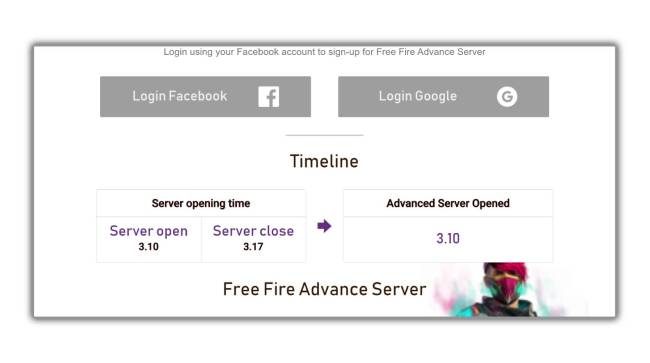 Free Fire OB33 Advance Server release date