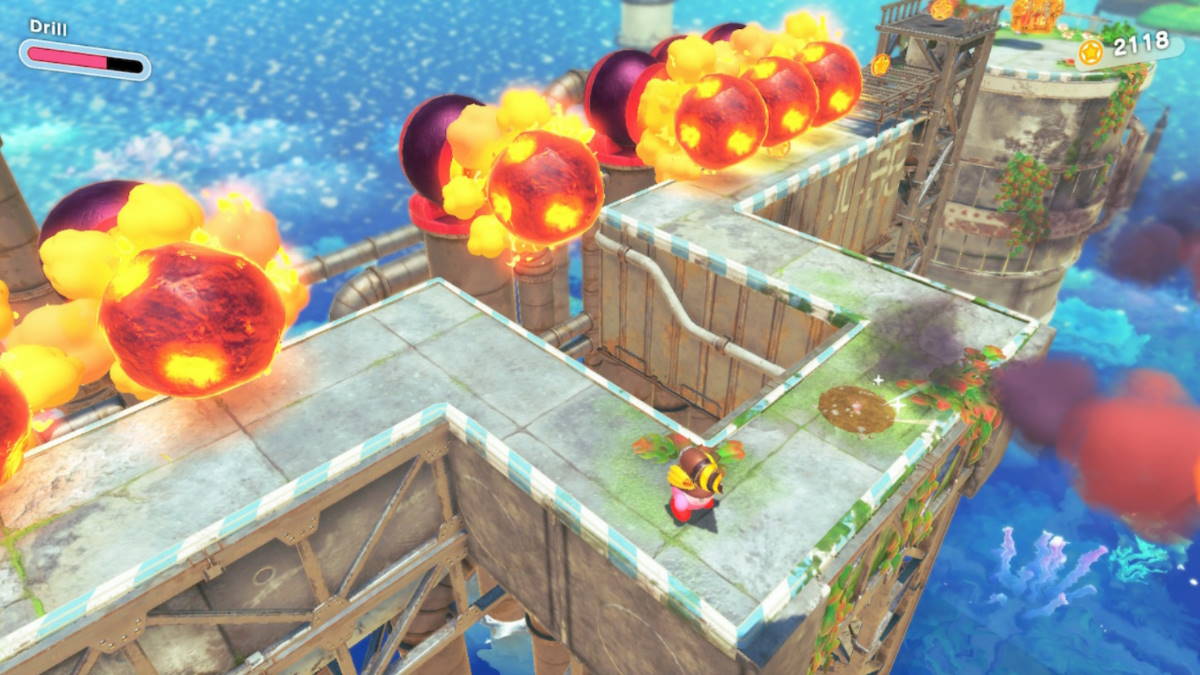 Where to Dig Up Maxim Tomato in the Concrete Isles Mission for Kirby