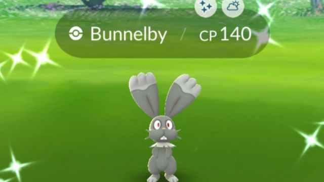 Shiny Bunnelby in Pokemon GO