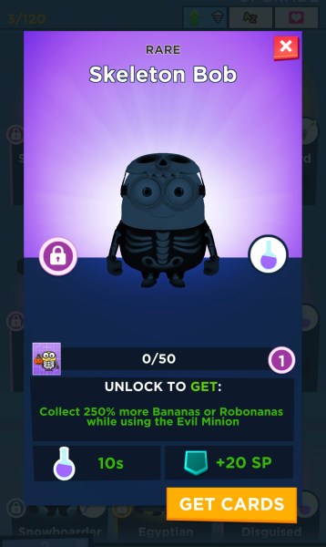 skeleton bob minion rush