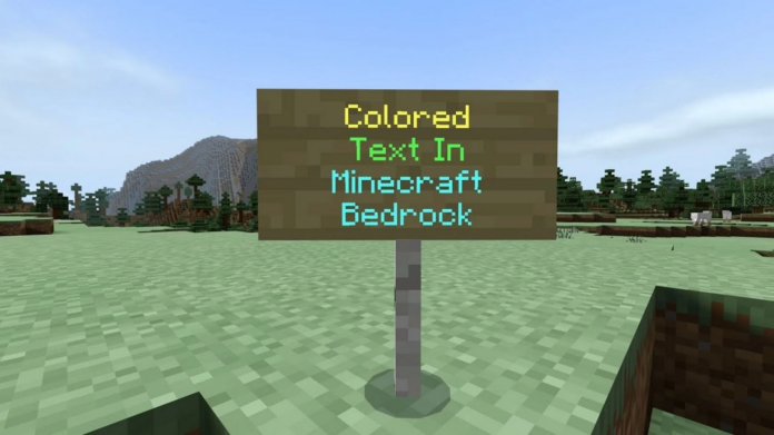 How to Change Text Color in Minecraft Bedrock Edition