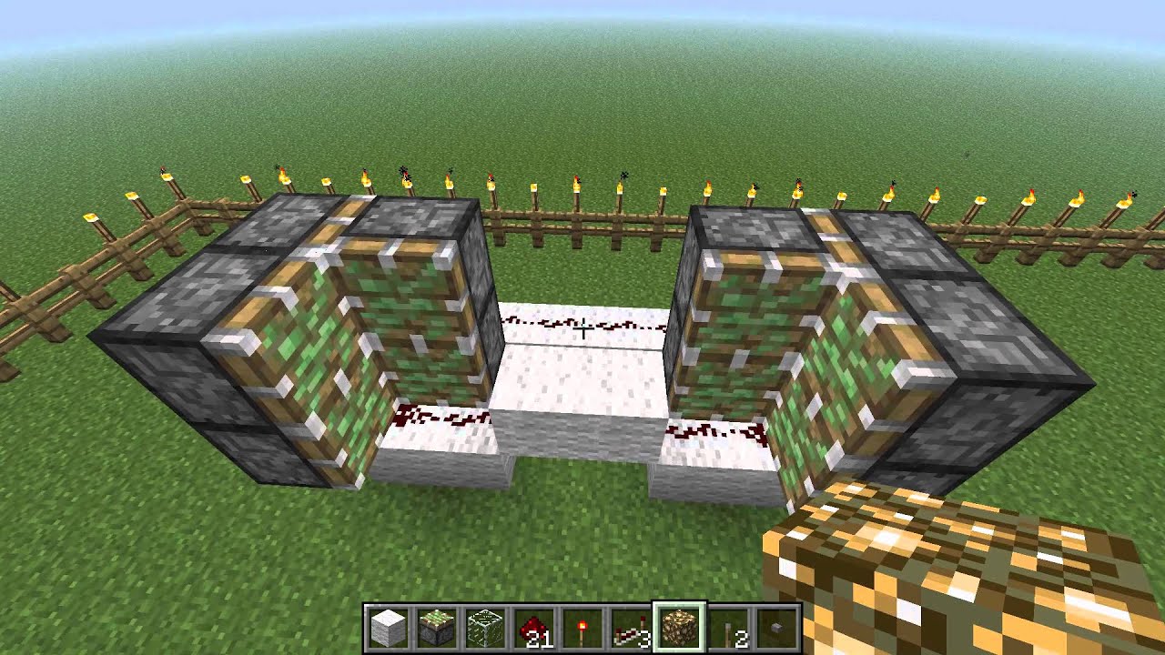 How to Build a Hidden Door in Minecraft Touch, Tap, Play