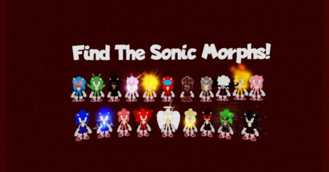 How to Get the Red Sonic in Roblox Find the Sonic Morphs