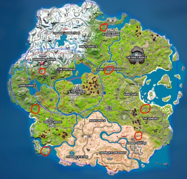 week 2 omega token locations